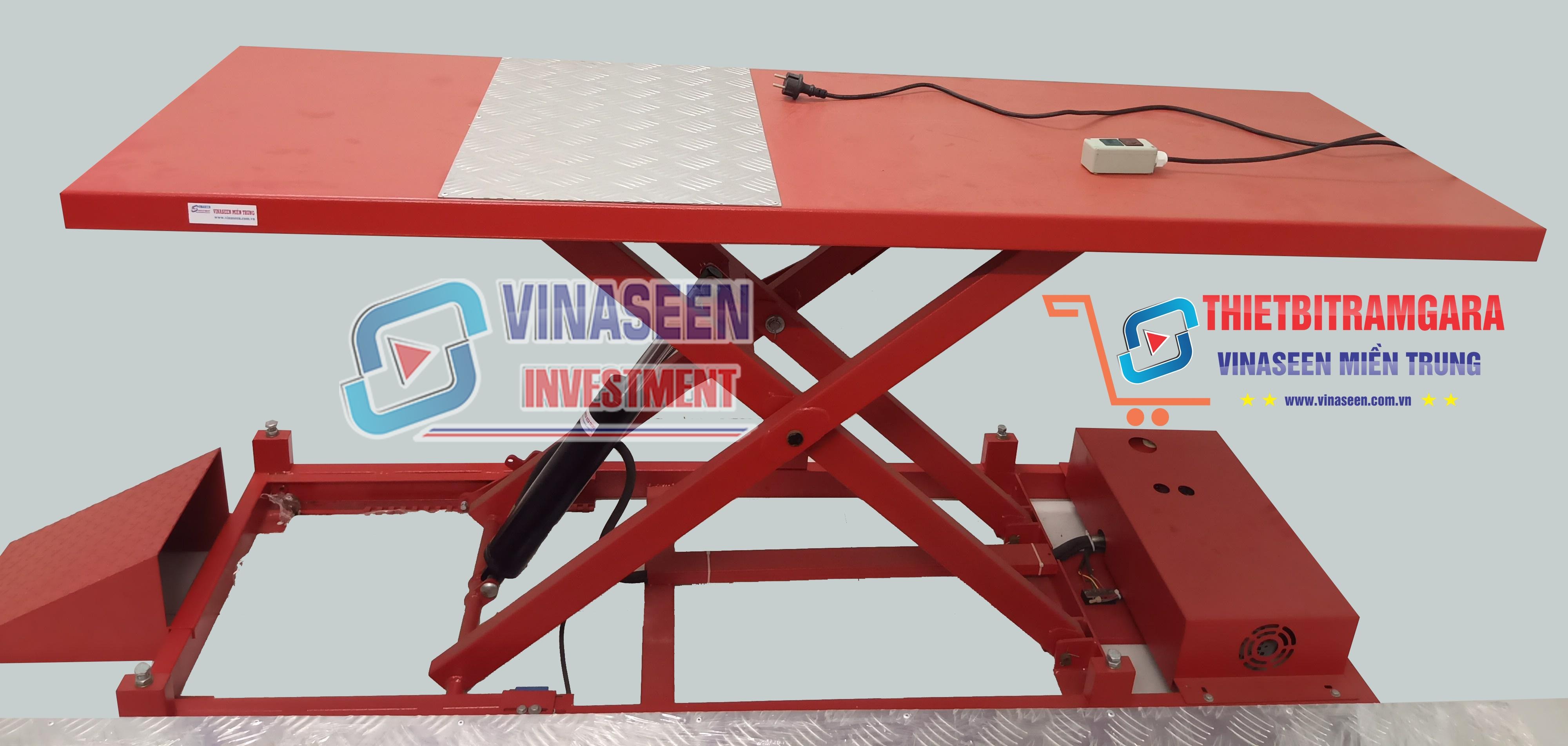 Bàn nâng xe máy dùng điện thủy lực - Đặt nổi - VNS - LIFT200 - 200N