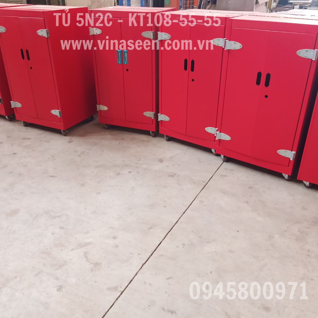 Tủ đựng dụng cụ đồ nghề 5 ngăn 2 cánh, có bánh xe di chuyển.