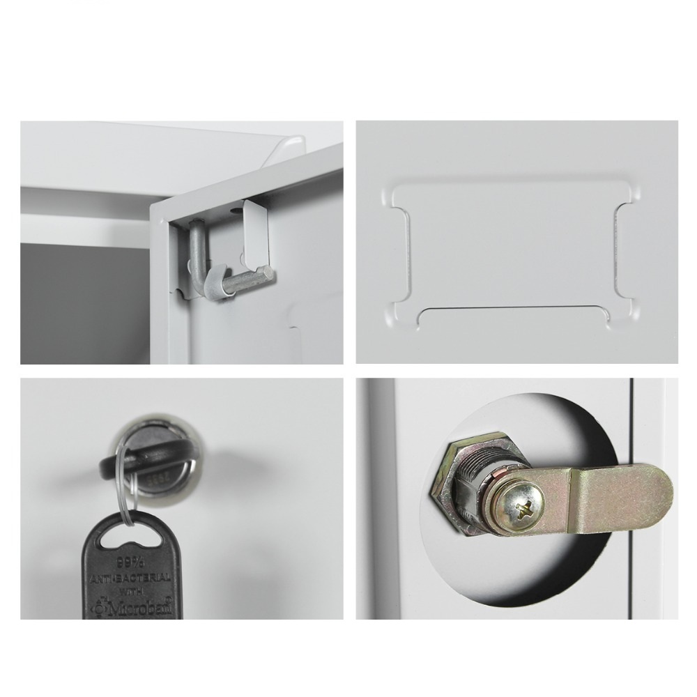 Tủ tài liệu 6 Doors Locker with Narrow Side Cabinet - HUADU - HDG-Z06