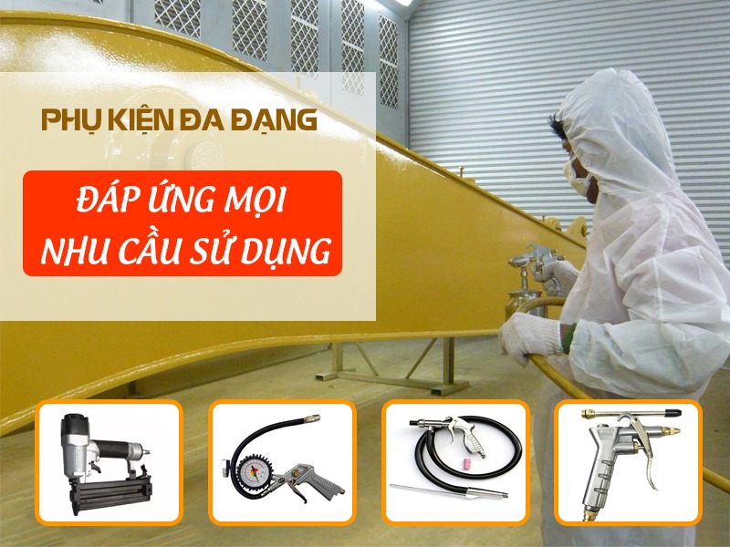 Máy nén khí 1 cấp có dầu, liền đầu Pony DK-40-50NK/50L/4HP/220V