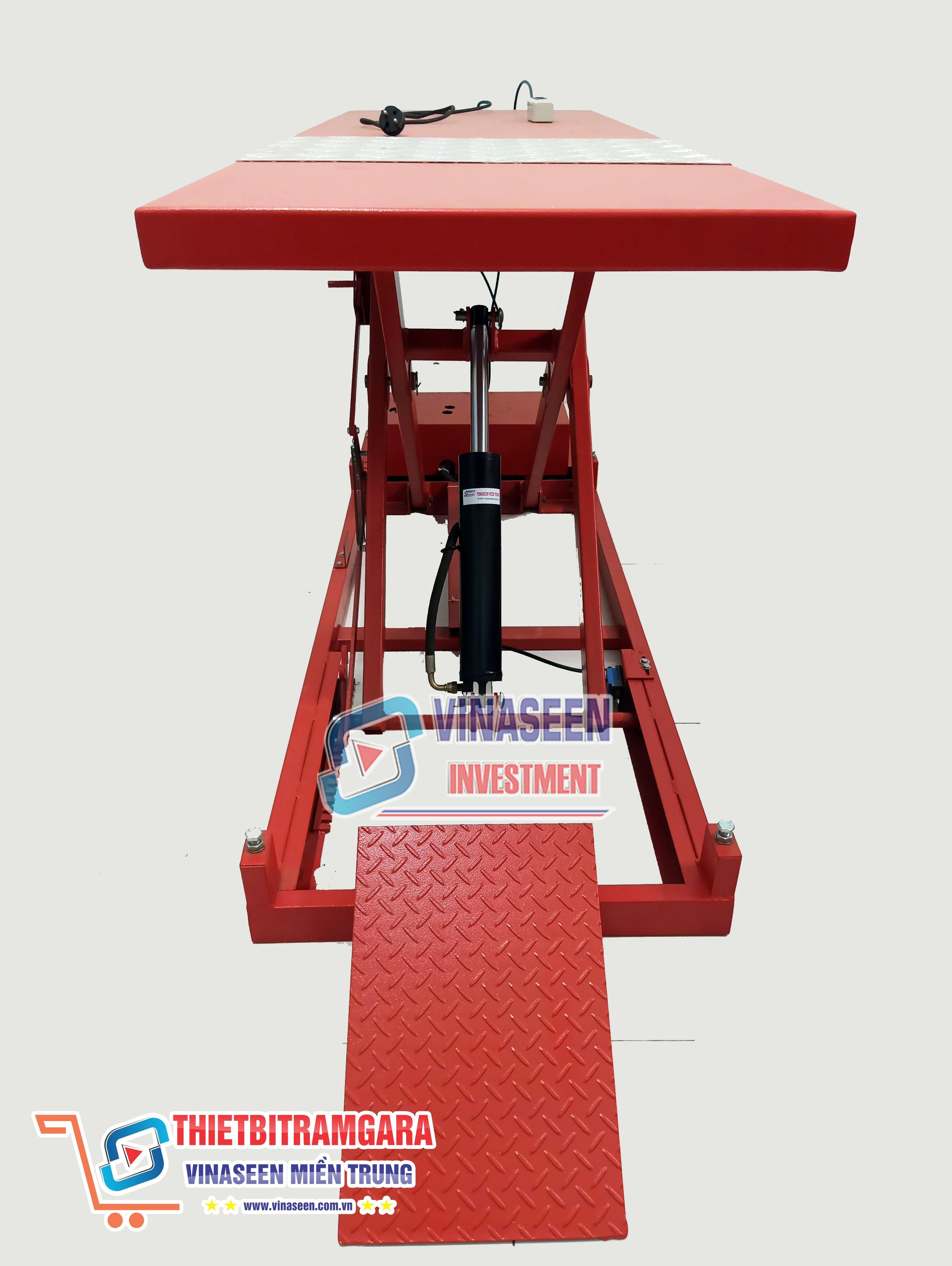 Bàn nâng xe máy dùng điện thủy lực - Đặt nổi - VNS - LIFT200 - 200N