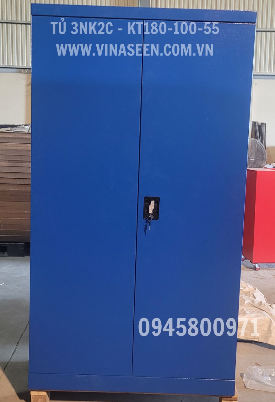 Tủ đựng dụng cụ đồ nghề 3 ngăn kéo 2 cánh, đặt cố định.