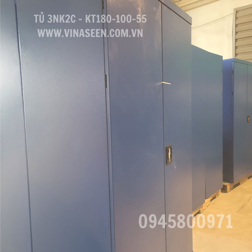 Tủ đựng dụng cụ đồ nghề 3 ngăn kéo 2 cánh, đặt cố định.