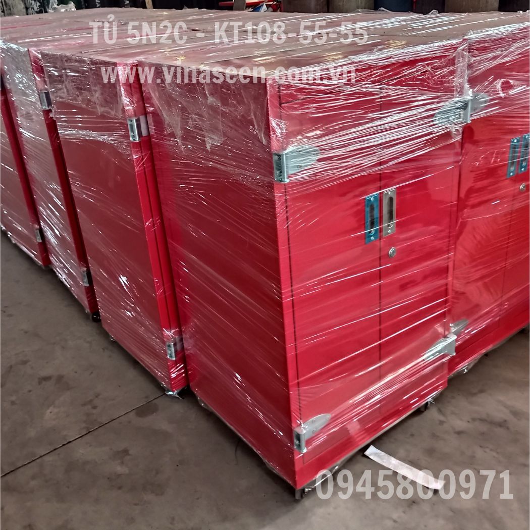 Tủ đựng dụng cụ đồ nghề 5 ngăn 2 cánh, có bánh xe di chuyển.