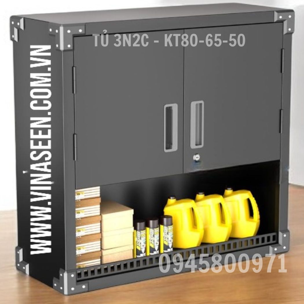 Tủ đựng dụng cụ đồ nghề 3 ngăn 2 cánh, tủ đặt cố định hoặc treo tường.