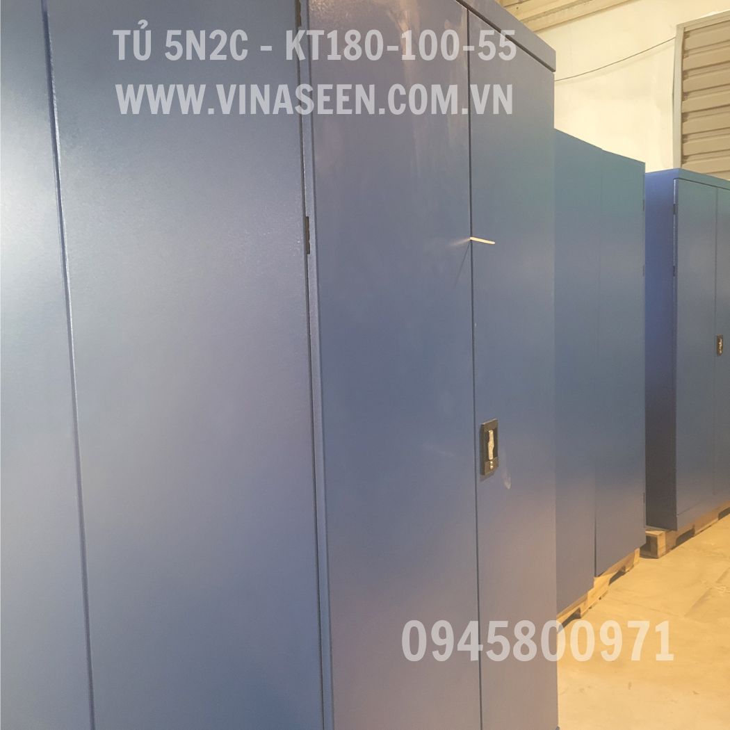 Tủ đựng dụng cụ đồ nghề 5 ngăn 2 cánh, đặt cố định.