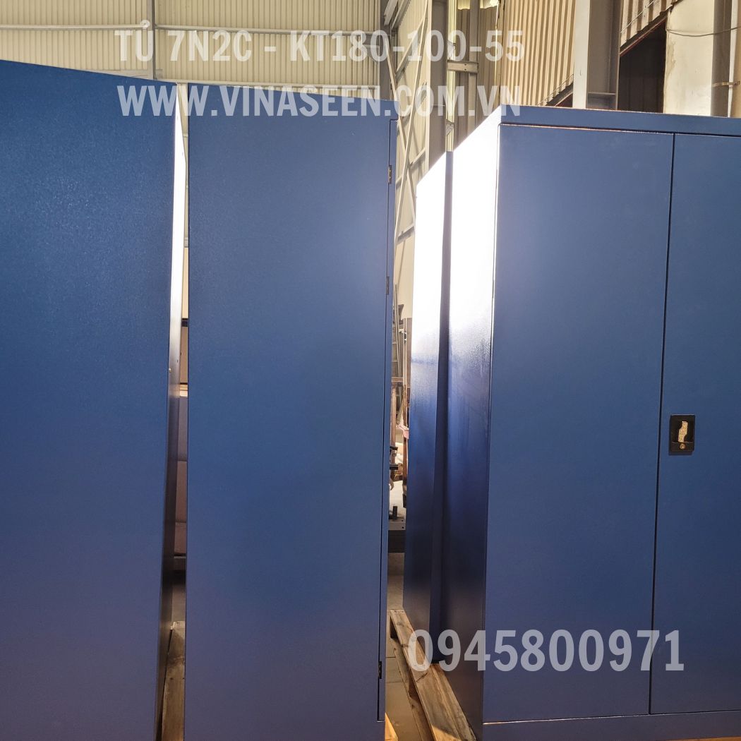 Tủ đựng dụng cụ đồ nghề 7 ngăn 2 cánh, đặt cố định, không có vách treo dụng cụ.