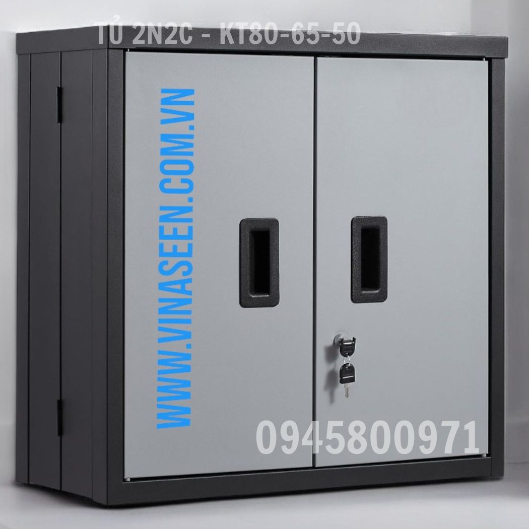 Tủ đựng dụng cụ đồ nghề 2 ngăn 2 cánh, tủ đặt cố định hoặc treo tường.