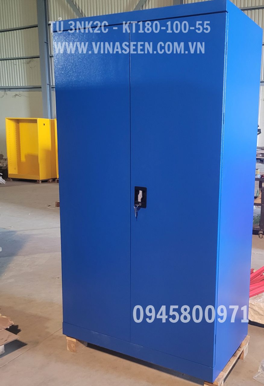 Tủ đựng dụng cụ đồ nghề 3 ngăn kéo 2 cánh, đặt cố định.
