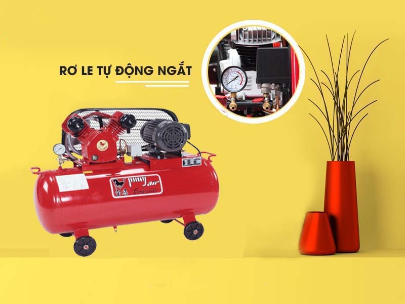 Máy nén khí 1 cấp có dầu, piston dây đai DK-V95NK/1HP/220V