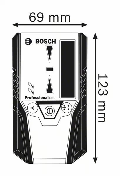 Thiết bị nhận tia laser đỏ Bosch LR6 Professional