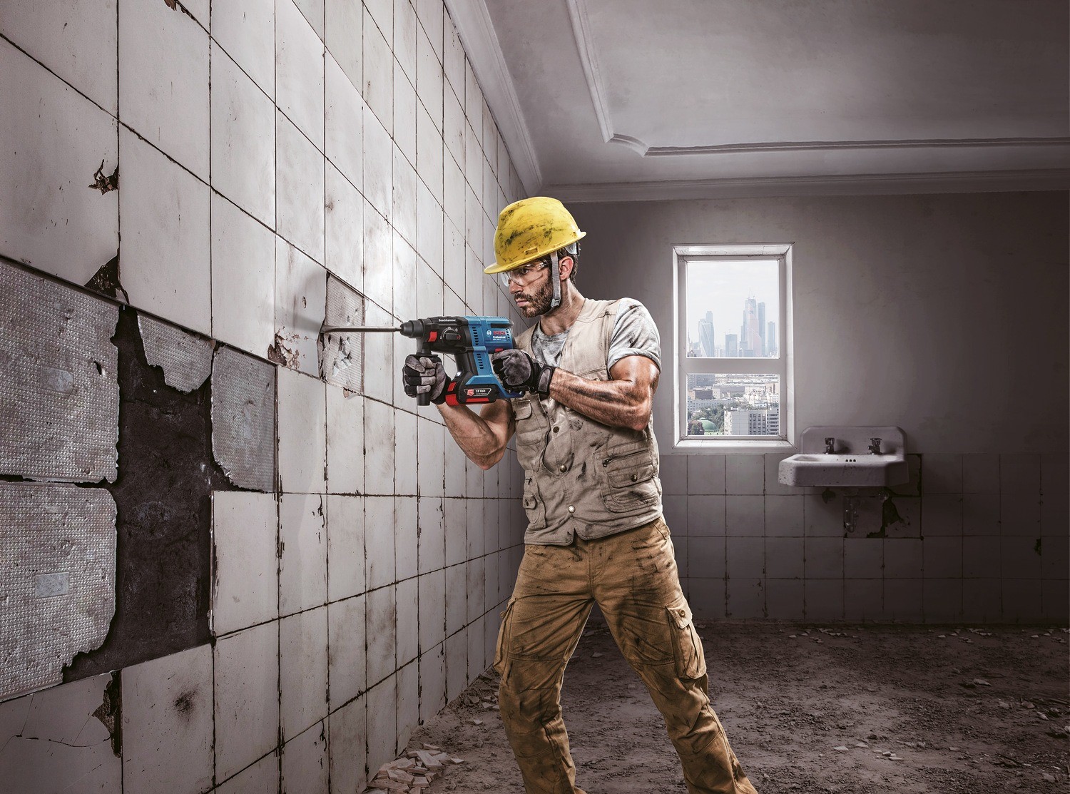 Máy khoan búa dùng pin Bosch GBH 180 - LI BL Professional (SOLO)