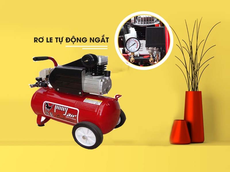 Máy nén khí 1 cấp có dầu, liền đầu Pony DK-30-30NK/30l/3HP/220V
