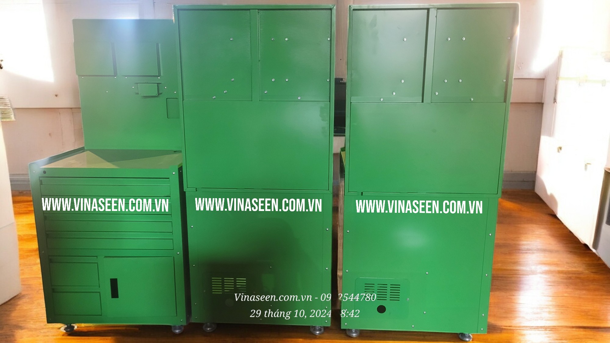 Tủ đựng dụng cụ đồ nghề 6 ngăn kéo 1 cánh, có vách treo thiết bị tài liệu, đặt cố định