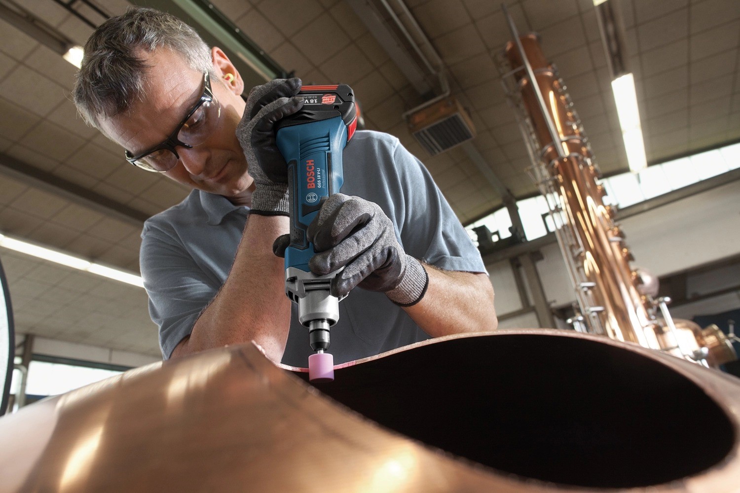 Máy mài thẳng dùng pin Bosch GGS 18 V-LI SOLO Professional