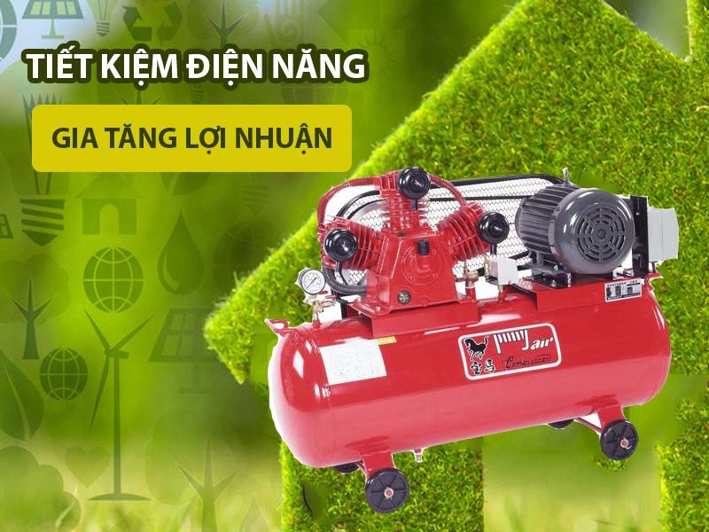 Máy nén khí 1 cấp có dầu, piston dây đai DK-V62NK/0.5HP/220V