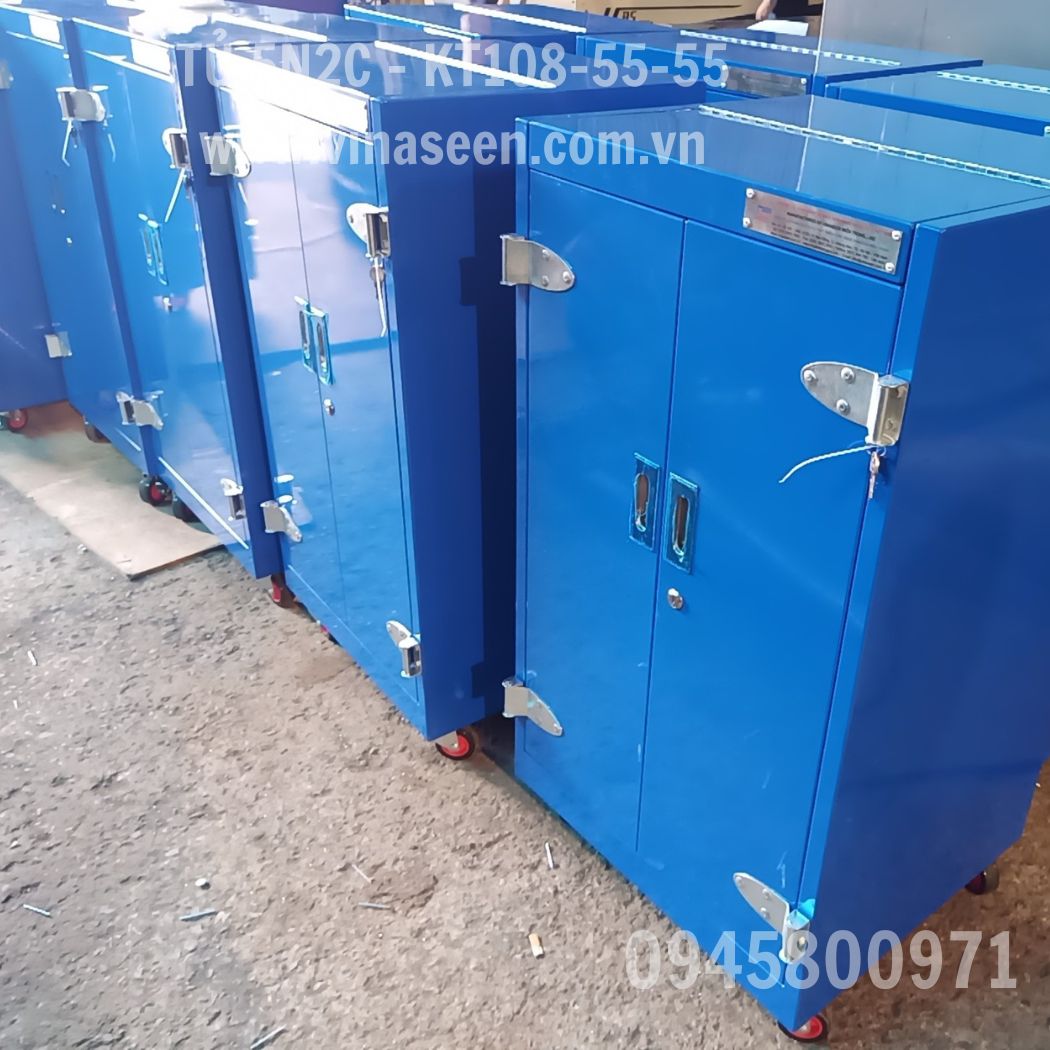 Tủ đựng dụng cụ đồ nghề 5 ngăn 2 cánh, có bánh xe di chuyển.