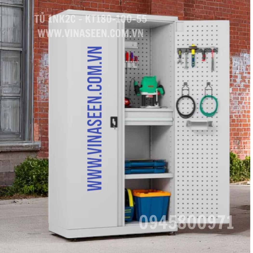 Tủ đựng dụng cụ đồ nghề 1 ngăn kéo 2 cánh, đặt cố định.