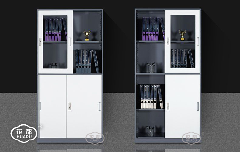 Tủ tài liệu Sliding Door Filing Cabinet with Narrow Side - HUADU - HDY-S-B04