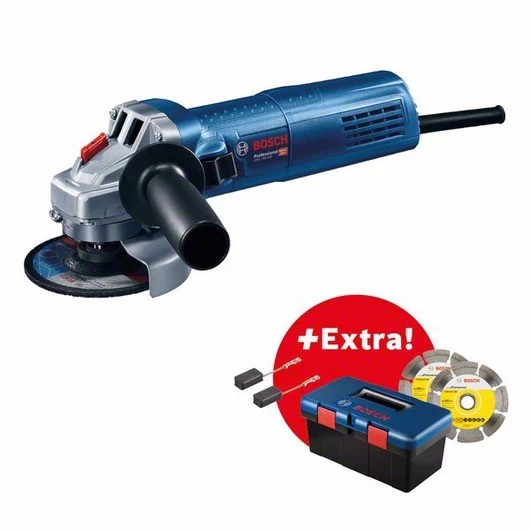 Máy mài góc GWS 750-100 Professional (kèm 2 đĩa kim cương +1 cặp than)