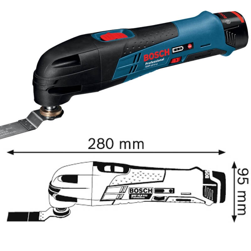 Máy cắt đa năng dùng pin Bosch GOP 12 V-LI Professional